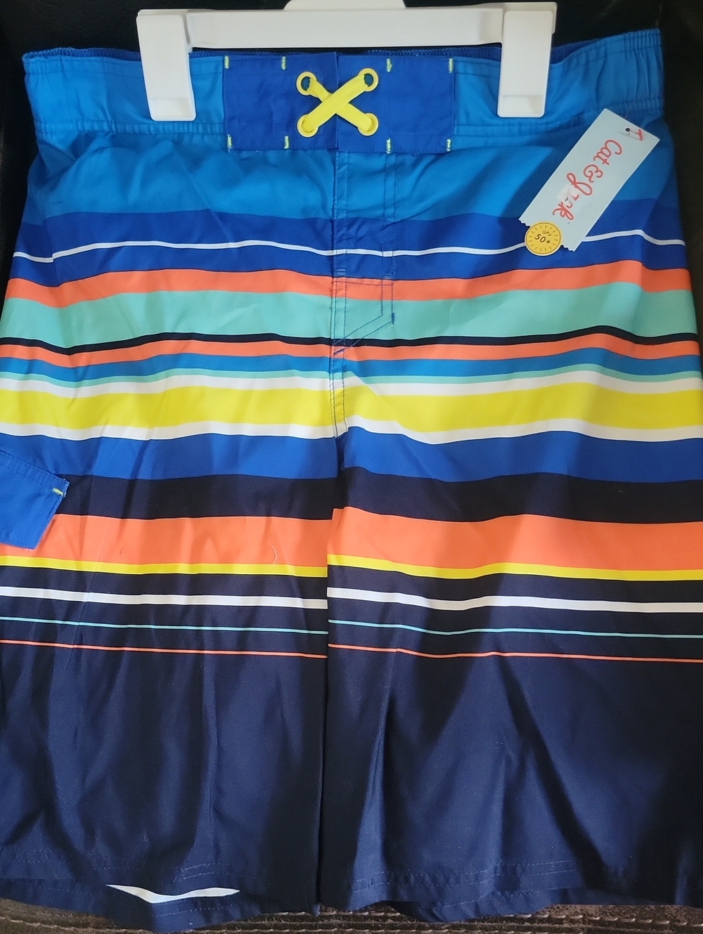 Colorful Stripe Boy's Swim Trunks By Cat&Jack